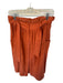 Sezane Size 36 Orange Cotton Buttons Metallic Midi Skirt Orange / 36