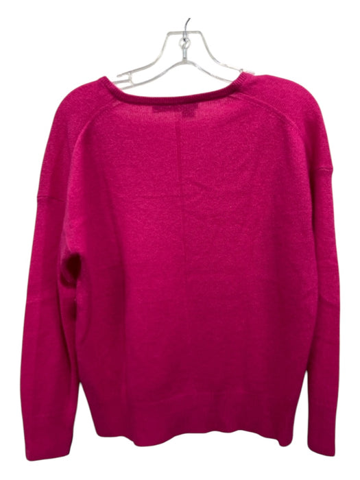 360 Cashmere Size XS Hot pink Cashmere V Neck Long Sleeve Top Hot pink / XS