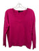 360 Cashmere Size XS Hot pink Cashmere V Neck Long Sleeve Top Hot pink / XS