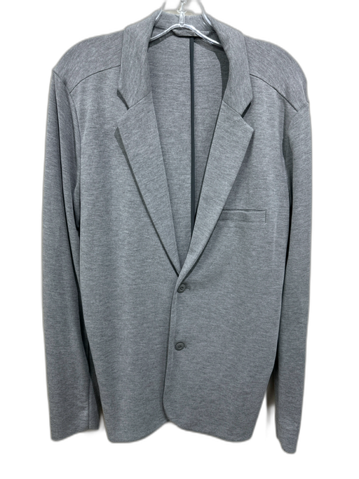 Vuori Size M Grey Cotton Blend Solid Sweatshirt Blazer Men's Jacket Grey / M