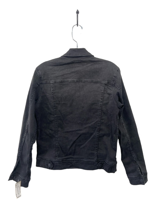 Joe's Size S Faded Black Cotton Denim Stretch Breast Pockets Button Down Jacket Faded Black / S