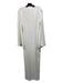 Solace London Size 4/S Ivory White Polyester Crepe Round Neck Back Zip Dress Ivory White / 4/S