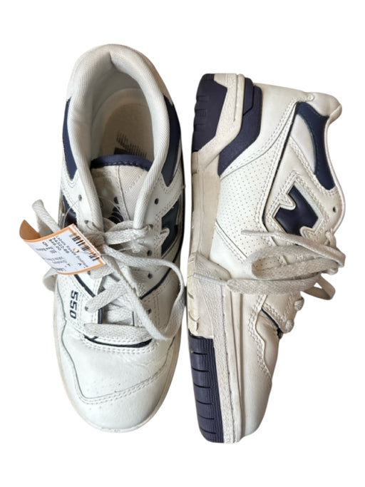 New Balance Shoe Size 6 White & Navy Leather Athletic Sneakers White & Navy / 6
