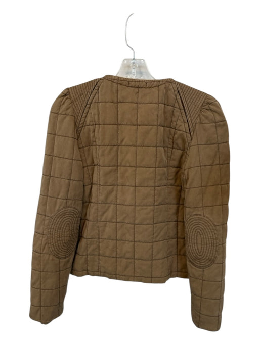 Wilfred Size Est S Brown Cotton Quilted Full ZIp Jacket Brown / Est S
