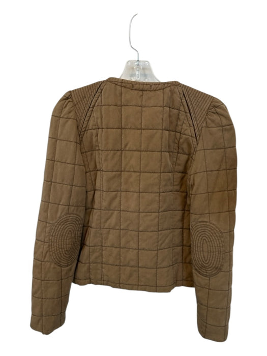 Wilfred Size Est S Brown Cotton Quilted Full ZIp Jacket Brown / Est S