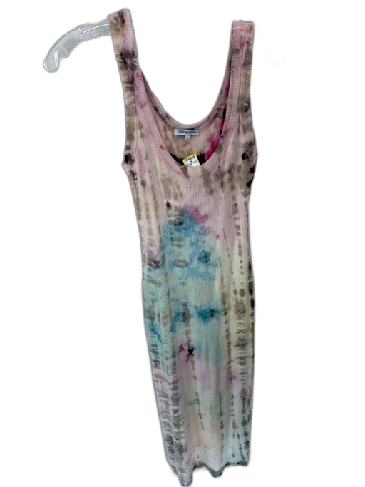 Cotton Citizen Size XS Pink & Teal Cotton & Modal Sleeveless Tie Dye Maxi Dress Pink & Teal / XS