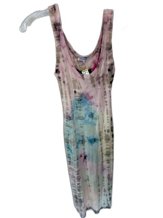 Cotton Citizen Size XS Pink & Teal Cotton & Modal Sleeveless Tie Dye Maxi Dress Pink & Teal / XS