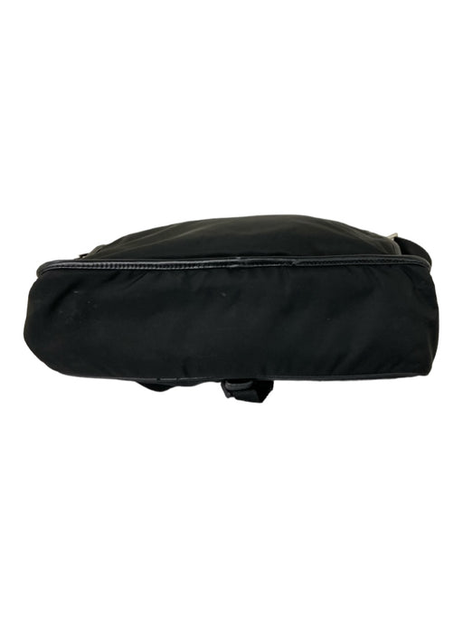 Prada AS IS Black Nylon Leather trim Messenger Bag