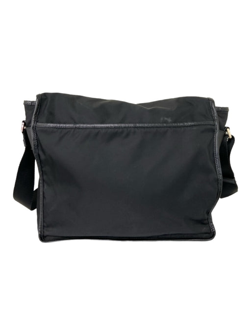 Prada AS IS Black Nylon Leather trim Messenger Bag