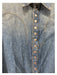 Zadig & Voltaire Size S Light Wash Cotton Denim Collared Button Up Top Light Wash / S