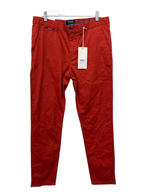 Scotch & Soda NWT Size 33 Red Cotton Solid Khakis Men's Pants 33