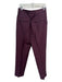 Valentino NWT Size 46 Plum Mohair Solid Zip Fly Men's Pants 46