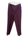 Valentino NWT Size 46 Plum Mohair Solid Zip Fly Men's Pants 46