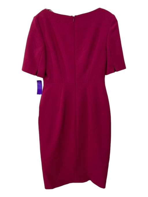 LK Bennett Size 6 Magenta Polyester Back Zip Dress Magenta / 6