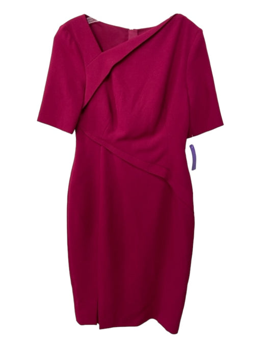 LK Bennett Size 6 Magenta Polyester Back Zip Dress Magenta / 6