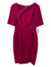 LK Bennett Size 6 Magenta Polyester Back Zip Dress Magenta / 6