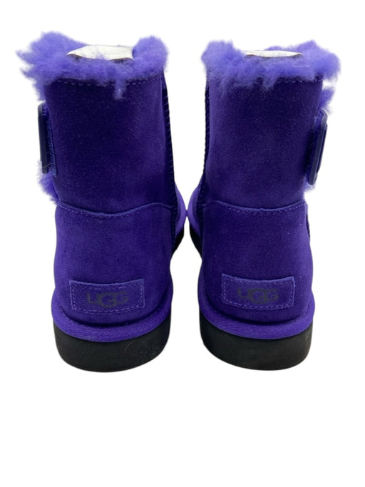 Ugg Shoe Size 10 Violet Leather Suede Fur Lined Booties Violet / 10