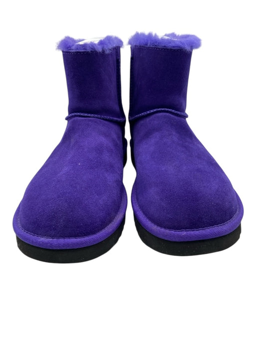 Ugg Shoe Size 10 Violet Leather Suede Fur Lined Booties Violet / 10