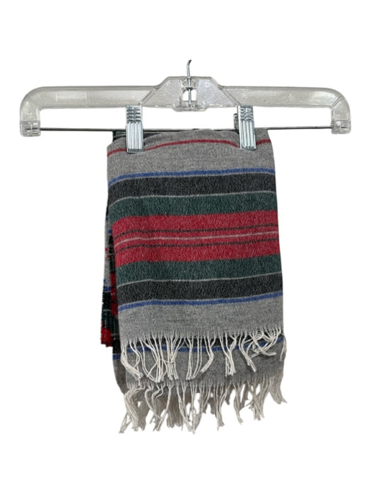 Scotch & Soda Multicolor Missing Fabric Fringe Striped scarf Multicolor