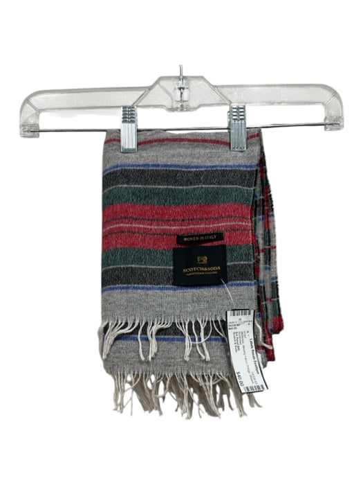 Scotch & Soda Multicolor Missing Fabric Fringe Striped scarf Multicolor