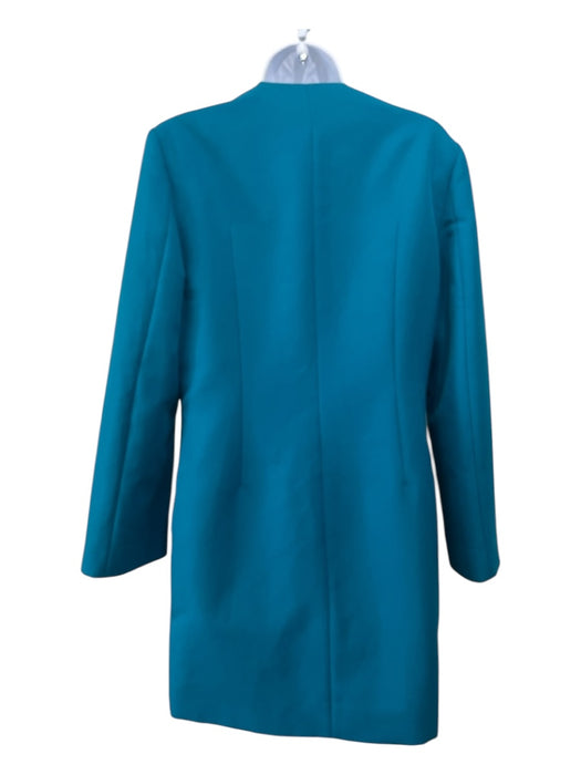 Balenciaga Size 36 Teal Polyester Double Breast Blazer Jacket Teal / 36