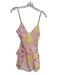 Loveshackfancy Size 00 Pink & Yellow Cotton & Silk Spaghetti Strap Ruffles Dress Pink & Yellow / 00
