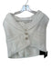 Lulus Size L White Shell Mini Sleeves Button up Short Set White / L