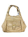 Coach Tan Leather Shoulder Bag Gold Hardware Front Pocket Inside Pockets Bag Tan / M