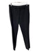 Theory Size 4 Black Polyester Blend Zip Fly Side Pockets Tapered Trouser Pants Black / 4