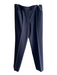 Lafayette 148 Size 6 Navy Virgin Wool Zip Fly Front Crease Front Pockets Pants Navy / 6