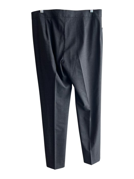 Lafayette 148 Size 6 Grey Virgin Wool Zip Fly Front Crease Front Pockets Pants Grey / 6