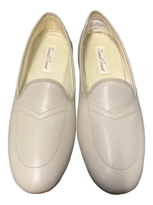 Daniel Green Shoe Size 8.5 Cream Leather Pointed Toe Slip On Flat Shoes Cream / 8.5