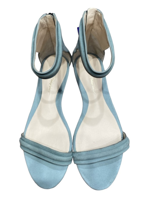 3.1 Phillip Lim Shoe Size 36.5 Teal Green Suede Almond Toe Back Zip Flat Shoes Teal Green / 36.5