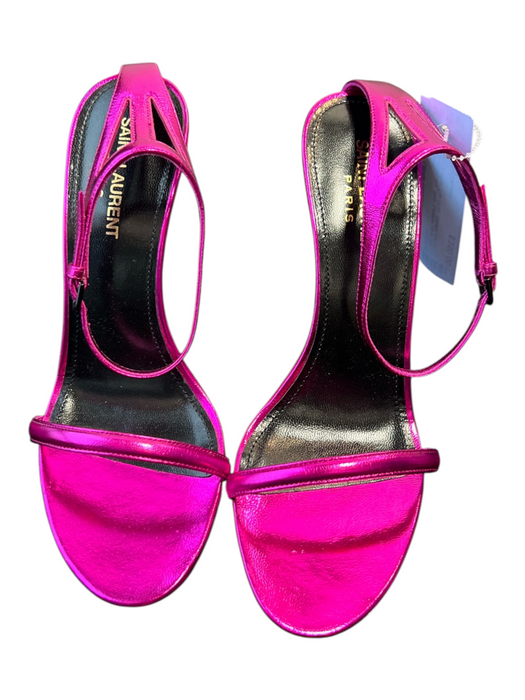 Saint Laurent Shoe Size 37 Pink Leather open toe Ankle Strap Toe Strap Shoes Pink / 37
