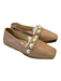 Jimmy Choo Shoe Size 37 Pink Leather Pearl Detail Square Almond Toe Loafer Shoes Pink / 37
