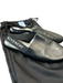 Givenchy Shoe Size 37 Black Leather Round Toe Lettering Sling back Flats Shoes Black / 37