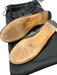 Givenchy Shoe Size 37 Black Leather Round Toe Lettering Sling back Flats Shoes Black / 37