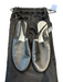 Givenchy Shoe Size 37 Black Leather Round Toe Lettering Sling back Flats Shoes Black / 37