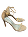 Stuart Weitzman Shoe Size 6.5 Champagne Manmade Material open toe Stiletto Shoes Champagne / 6.5