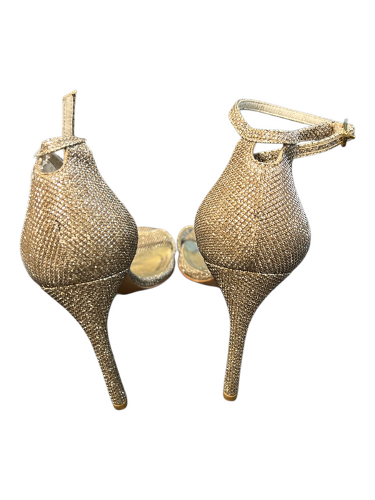 Stuart Weitzman Shoe Size 6.5 Champagne Manmade Material open toe Stiletto Shoes Champagne / 6.5