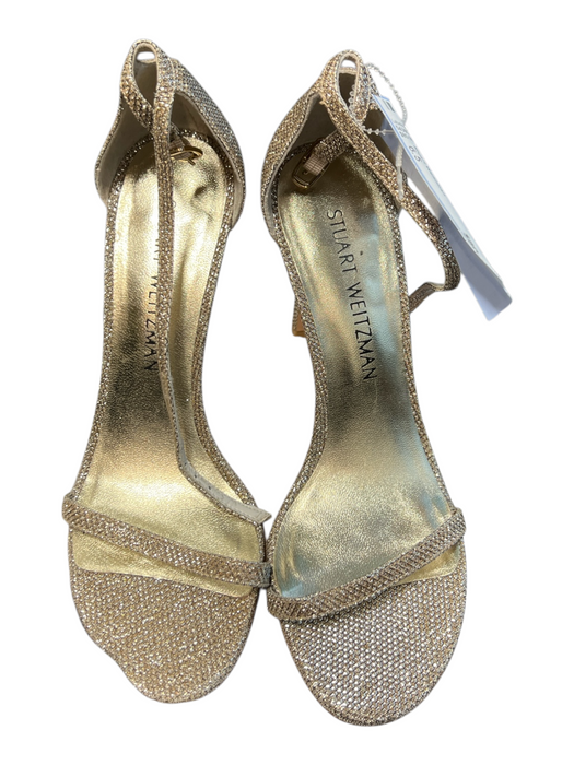Stuart Weitzman Shoe Size 6.5 Champagne Manmade Material open toe Stiletto Shoes Champagne / 6.5