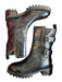 Tamara Mellon Shoe Size 37 Black Leather Moto Side Zip Lug Sole Boots Black / 37