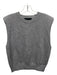 endless rose Size M Gray Viscose Blend Sleeveless Padded Shoulders Crew Neck Top Gray / M