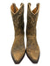 Old Gringo Shoe Size 9 Brown Print Leather Pointed Toe Calf High Western Boots Brown Print / 9