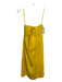 Tory Burch Size 6 Yellow Acetate Blend Tie Front Strapless Mini Back Zip Dress Yellow / 6