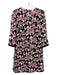 Ted Baker Size 3 Mauve, Black, White Polyester Cranes Key hole Shift Dress Mauve, Black, White / 3