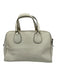 Coach White Leather Pebbled Solid hand bag Bag White