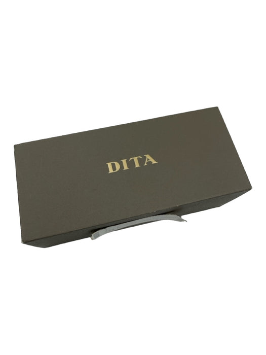 Dita Gray & Gold Acetate & Metal Aviator Metal Detail Sunglasses Gray & Gold