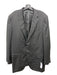 Zegna Black Wool Solid 2 Button Men's Blazer Est 44
