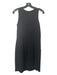 Theory Size 6 Black Wool Round Neck Sleeveless Front Pleat Front Pockets Dress Black / 6